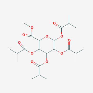 3,4,5,6-Tetrakis-isobutyryloxy-tetrahydro-pyran-2-carboxylic Acid Methyl Ester