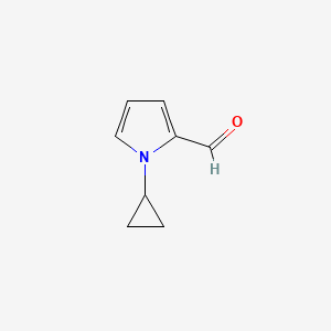 molecular formula C8H9NO B1371051 1-cyclopropyl-1H-pyrrole-2-carbaldehyde CAS No. 1039758-67-2