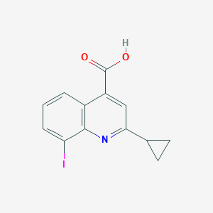 molecular formula C13H10INO2 B13710521 2-Cyclopropyl-8-iodoquinoline-4-carboxylic Acid 