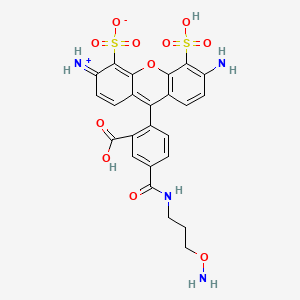 molecular formula C24H22N4O11S2 B13710548 APDye 488 Hydroxylamine 