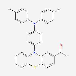 molecular formula C34H28N2OS B13710565 1-[10-[4-(Di-p-tolylamino)phenyl]-10H-phenothiazin-2-yl]ethanone 