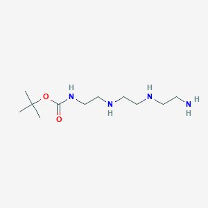 molecular formula C11H26N4O2 B13710571 tert-Butyl (2-((2-((2-aminoethyl)amino)ethyl)amino)ethyl)carbamate 