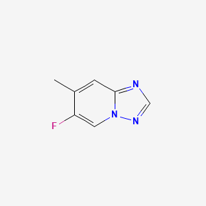 molecular formula C7H6FN3 B13710588 6-Fluoro-7-methyl-[1,2,4]triazolo[1,5-a]pyridine 