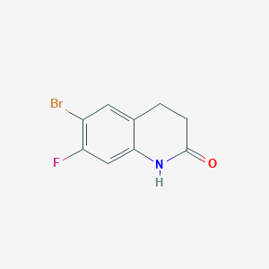 molecular formula C9H7BrFNO B1371062 6-溴-7-氟-3,4-二氢喹啉-2(1H)-酮 CAS No. 1156389-00-2