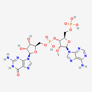 molecular formula C21H28N10O14P2 B13710641 (2'OMe-5'P-A)pG 