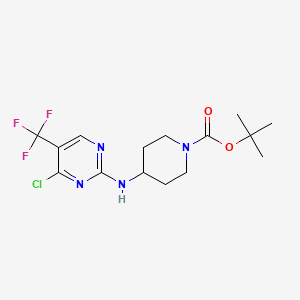 N-(1-Boc-4-piperidyl)-4-chloro-5-(trifluoromethyl)pyrimidin-2-amine