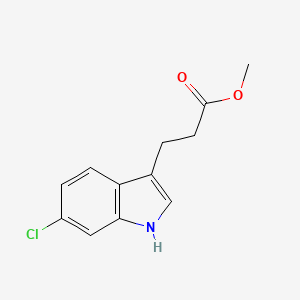 molecular formula C12H12ClNO2 B13710668 Methyl 3-(6-Chloro-3-indolyl)propanoate 