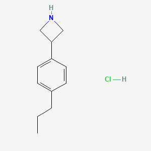 molecular formula C12H18ClN B13710676 3-(4-Propylphenyl)azetidine Hydrochloride 