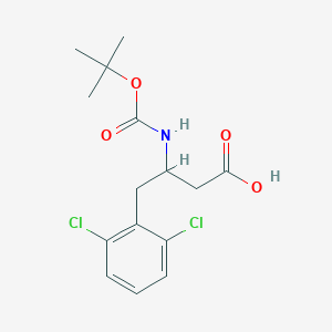 molecular formula C15H19Cl2NO4 B13710681 3-(Boc-amino)-4-(2,6-dichlorophenyl)butyric Acid 