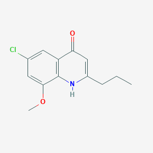 6-Chloro-8-methoxy-2-propylquinolin-4-ol