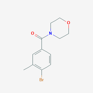 molecular formula C12H14BrNO2 B137107 (4-溴-3-甲基苯基)(吗啉基)甲酮 CAS No. 149105-06-6