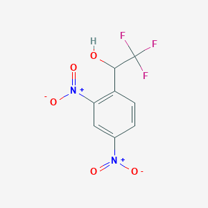 molecular formula C8H5F3N2O5 B13710700 2,4-Dinitro-alpha-(trifluoromethyl)benzyl Alcohol 