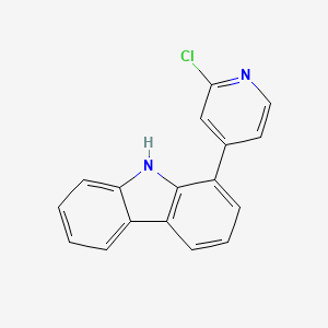 molecular formula C17H11ClN2 B13710714 1-(2-Chloro-4-pyridyl)carbazole 