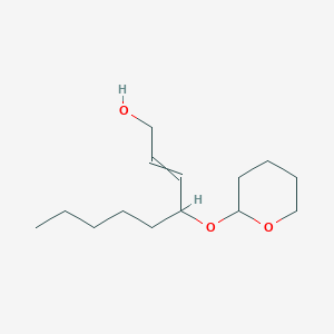 molecular formula C14H26O3 B13710734 4-(Oxan-2-yloxy)non-2-en-1-ol 