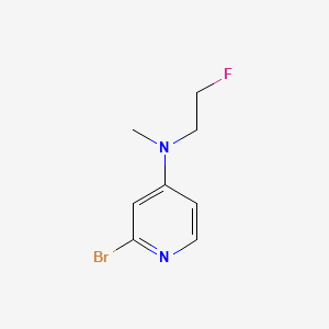 molecular formula C8H10BrFN2 B13710746 2-Bromo-N-(2-fluoroethyl)-N-methylpyridin-4-amine 