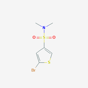 molecular formula C6H8BrNO2S2 B13710748 5-Bromo-N,N-dimethylthiophene-3-sulfonamide 