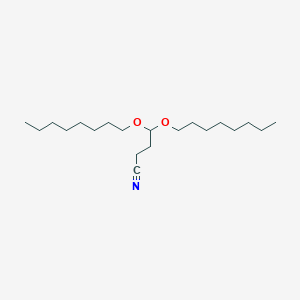 4,4-Bis(octyloxy)butanenitrile