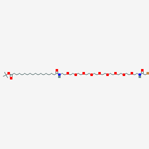 molecular formula C44H85BrN2O13 B13710779 17-(Bromoacetamido-PEG9-ethylcarbamoyl)heptadecanoic t-butyl ester 