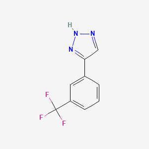 molecular formula C9H6F3N3 B13710803 4-(3-(trifluoromethyl)phenyl)-1H-1,2,3-triazole 