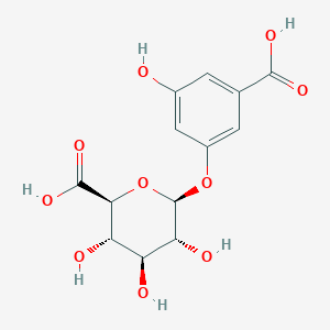 molecular formula C13H14O10 B13710829 (2S,3S,4S,5R,6S)-6-(3-carboxy-5-hydroxyphenoxy)-3,4,5-trihydroxyoxane-2-carboxylic acid 