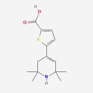 molecular formula C14H19NO2S B13710889 5-(2,2,6,6-Tetramethyl-1,2,3,6-tetrahydro-pyridin-4-yl)-thiophene-2-carboxylic acid 