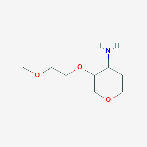 molecular formula C8H17NO3 B1371089 3-(2-甲氧基乙氧基)氧杂环-4-胺 CAS No. 1173164-61-8