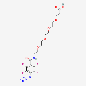 molecular formula C18H22F4N4O7 B13710896 4-Azide-TFP-Amide-PEG4-acid 