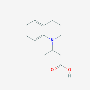 molecular formula C13H17NO2 B1371092 3-(1,2,3,4-四氢喹啉-1-基)丁酸 CAS No. 1153828-45-5