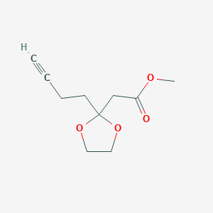 Methyl 2-(3-Butynyl)-1,3-dioxolane-2-acetate