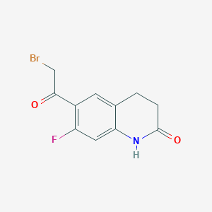 6-(2-Bromoacetyl)-7-fluoro-1,2,3,4-tetrahydroquinolin-2-one