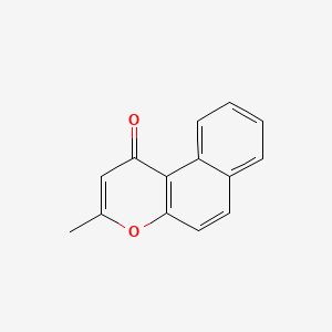 molecular formula C14H10O2 B13710963 3-Methyl-1H-naphtho[2,1-b]pyran-1-one 