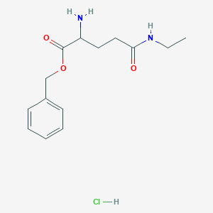 molecular formula C14H21ClN2O3 B13711008 Benzyl N5-ethyl-DL-glutaminate hydrochloride 