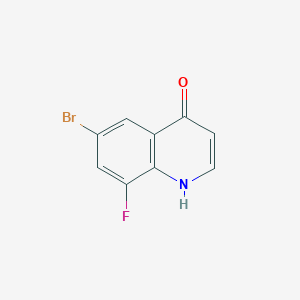 molecular formula C9H5BrFNO B1371101 6-溴-8-氟喹啉-4-醇 CAS No. 1019016-22-8