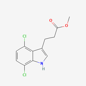 Methyl 3-(4,7-Dichloro-3-indolyl)propanoate