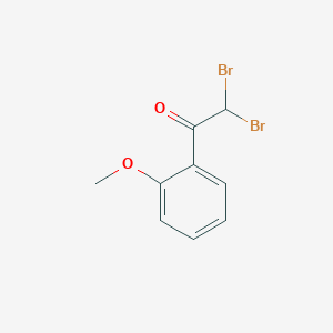 molecular formula C9H8Br2O2 B13711012 2,2-Dibromo-1-(2-methoxyphenyl)ethan-1-one 