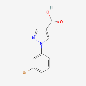 molecular formula C10H7BrN2O2 B1371104 1-(3-bromophenyl)-1H-pyrazole-4-carboxylic acid CAS No. 1156994-32-9