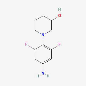 1-(4-Amino-2,6-difluorophenyl)piperidin-3-ol