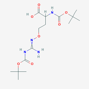 (S)-4-[(3-Boc-guanidino)oxy]-2-(Boc-amino)butanoic Acid