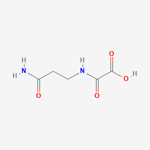 [(2-Carbamoylethyl)carbamoyl]formic acid