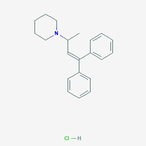 molecular formula C21H26ClN B13711105 1-(4,4-Diphenylbut-3-en-2-yl)piperidine Hydrochloride 