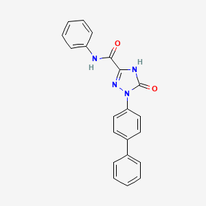 1-(Biphenyl-4-yl)-2,5-dihydro-5-oxo-1H-1,2,4-triazole-3-carboxylic acid phenylamide