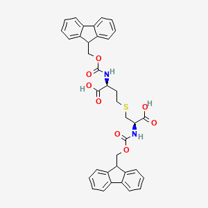 molecular formula C37H34N2O8S B13711140 Di-Fmoc-L-cystathionine 