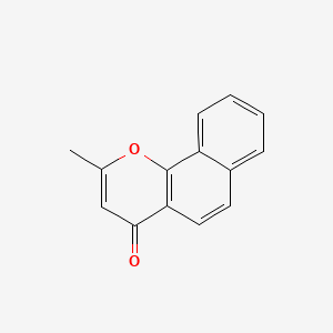 molecular formula C14H10O2 B13711156 2-Methyl-4H-naphtho[1,2-b]pyran-4-one CAS No. 54965-49-0