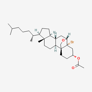 molecular formula C29H47BrO3 B13711160 5 alpha-Bromo-6,19-epoxycholestanol 3-Acetate 