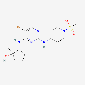 (1R,2R)-2-[[5-Bromo-2-[[1-(methylsulfonyl)-4-piperidyl]amino]-4-pyrimidinyl]amino]-1-methylcyclopentanol