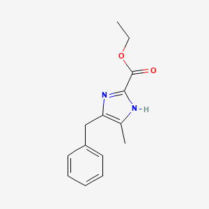 molecular formula C14H16N2O2 B13711162 Ethyl 4-Benzyl-5-methyl-1H-imidazole-2-carboxylate 