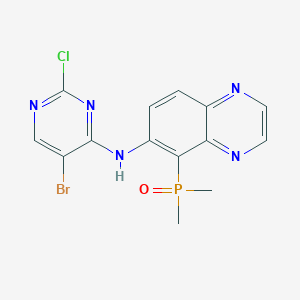 [6-[(5-Bromo-2-chloro-4-pyrimidinyl)amino]-5-quinoxalinyl]dimethylphosphine Oxide