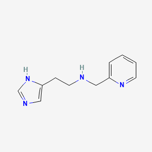 molecular formula C11H14N4 B13711179 N-[2-(1H-Imidazol-5-yl)ethyl]-2-pyridinemethanamine 