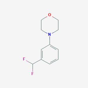 molecular formula C11H13F2NO B13711192 4-(3-(Difluoromethyl)phenyl)morpholine 