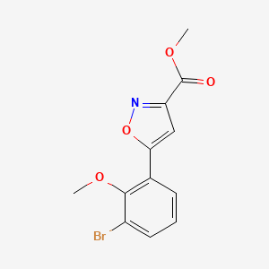 Methyl 5-(3-Bromo-2-methoxyphenyl)isoxazole-3-carboxylate